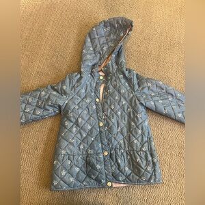 Kids Quilted Blue Jacket